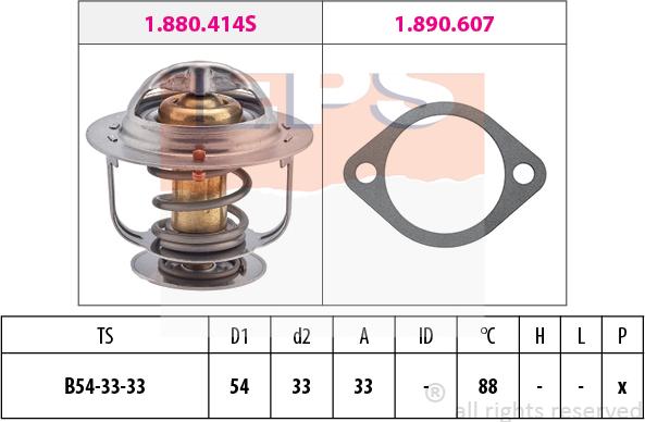 MDR EPS-1880 414 - Термостат охлаждающей жидкости / корпус autosila-amz.com