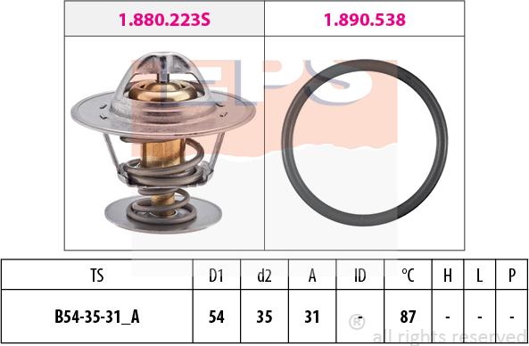 MDR EPS-1880 434 - Термостат охлаждающей жидкости / корпус autosila-amz.com