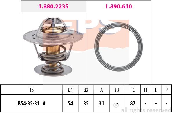 MDR EPS-1880 435 - Термостат охлаждающей жидкости / корпус autosila-amz.com