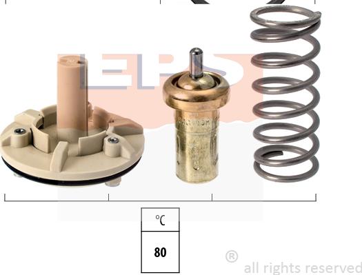 MDR EPS-1880 689S - Термостат охлаждающей жидкости / корпус autosila-amz.com