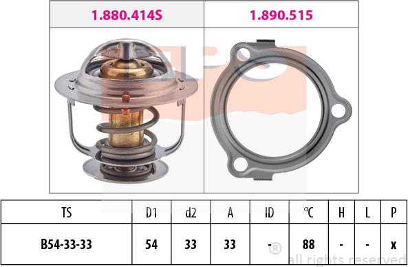 MDR EPS-1880 633 - Термостат охлаждающей жидкости / корпус autosila-amz.com