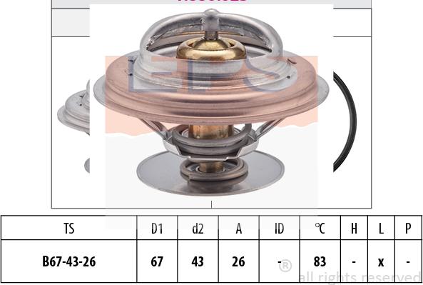 MDR EPS-1880 625S - Термостат охлаждающей жидкости / корпус autosila-amz.com