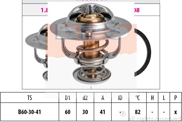 MDR EPS-1880 844S - Термостат охлаждающей жидкости / корпус autosila-amz.com