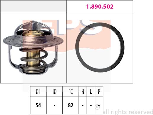 MDR EPS-1880 800 - Термостат охлаждающей жидкости / корпус autosila-amz.com