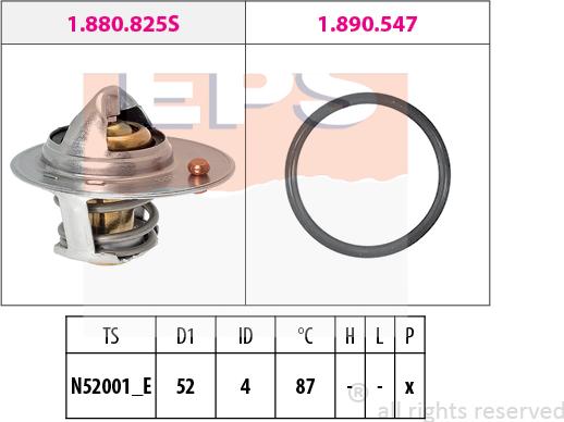 MDR EPS-1880 825 - Термостат охлаждающей жидкости / корпус autosila-amz.com