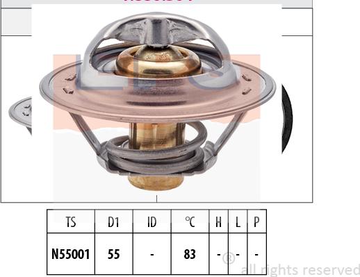 MDR EPS-1880 304S - Термостат охлаждающей жидкости / корпус autosila-amz.com