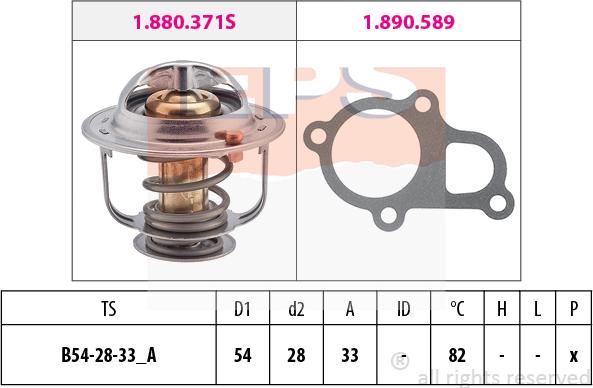 MDR EPS-1880 372 - Термостат охлаждающей жидкости / корпус autosila-amz.com