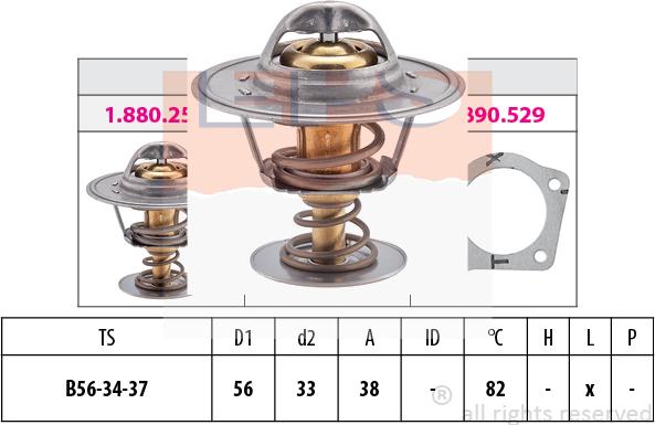 MDR EPS-1880 251S - Термостат охлаждающей жидкости / корпус autosila-amz.com