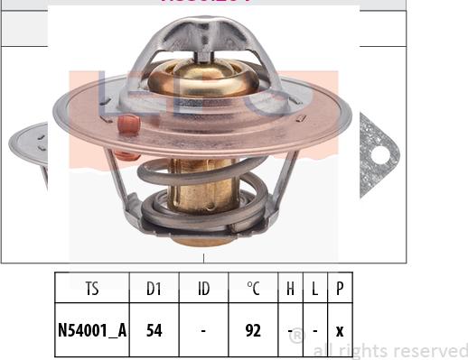 MDR EPS-1880 204S - Термостат охлаждающей жидкости / корпус autosila-amz.com