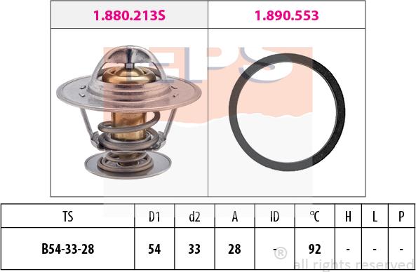 MDR EPS-1880 213 - Термостат охлаждающей жидкости / корпус autosila-amz.com