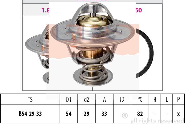 MDR EPS-1880 797S - Термостат охлаждающей жидкости / корпус autosila-amz.com