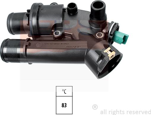 MDR EPS-1880 747 - Термостат охлаждающей жидкости / корпус autosila-amz.com