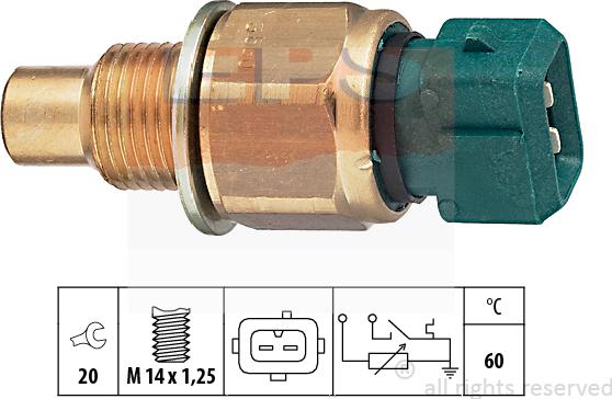 MDR EPS-1830 560 - Датчик, температура охлаждающей жидкости autosila-amz.com