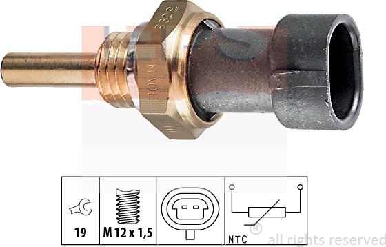 MDR EPS-1830 098 - Датчик, температура охлаждающей жидкости autosila-amz.com