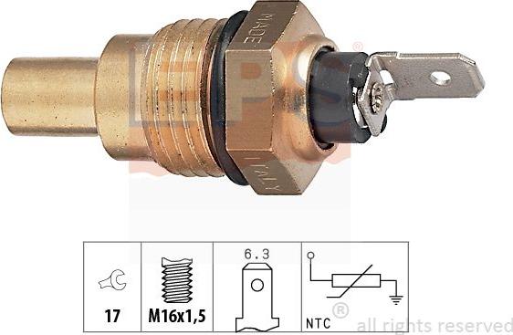 MDR EPS-1830 041 - Датчик, температура охлаждающей жидкости autosila-amz.com