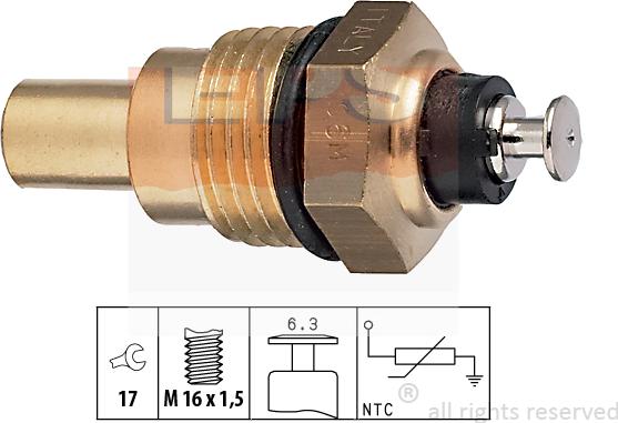 MDR EPS-1830 067 - Датчик, температура охлаждающей жидкости autosila-amz.com