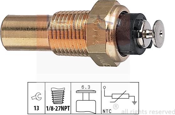 MDR EPS-1830 014 - Датчик, температура охлаждающей жидкости autosila-amz.com