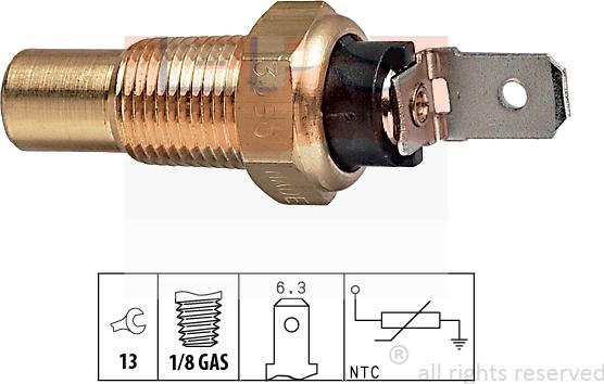 MDR EPS-1830 080 - Датчик, температура охлаждающей жидкости autosila-amz.com