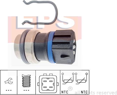 MDR EPS-1830 146 - Датчик, температура охлаждающей жидкости autosila-amz.com