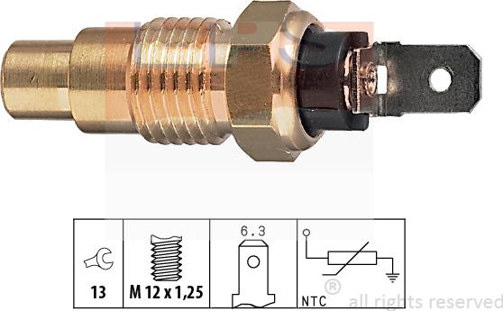 MDR EPS-1830 159 - Датчик, температура охлаждающей жидкости autosila-amz.com