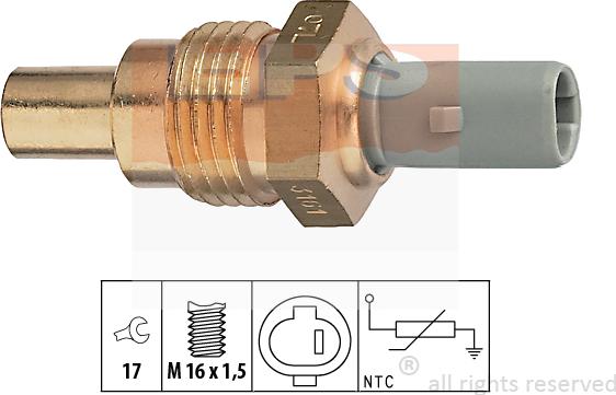 MDR EPS-1830 161 - Датчик, температура охлаждающей жидкости autosila-amz.com