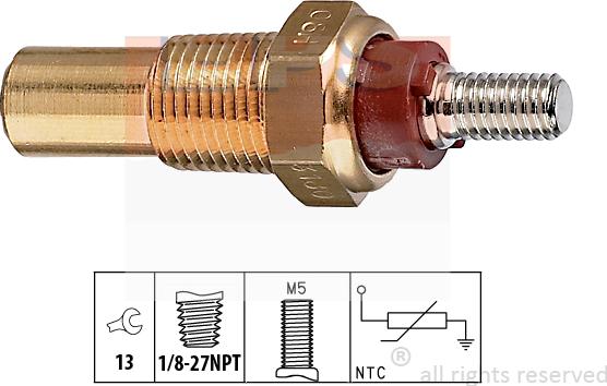 MDR EPS-1830 180 - Датчик, температура охлаждающей жидкости autosila-amz.com