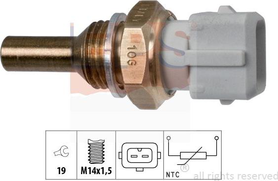 MDR EPS-1830 126 - Датчик, температура охлаждающей жидкости autosila-amz.com