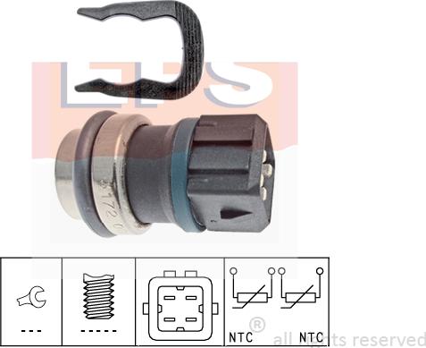 MDR EPS-1830 172 - Датчик, температура охлаждающей жидкости autosila-amz.com