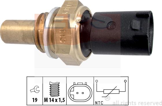MDR EPS-1830 350 - Датчик, температура охлаждающей жидкости autosila-amz.com