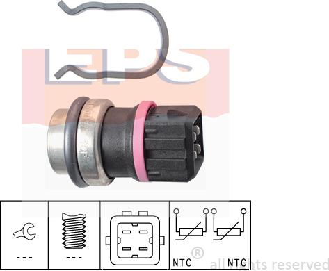 MDR EPS-1830 353 - Датчик, температура охлаждающей жидкости autosila-amz.com