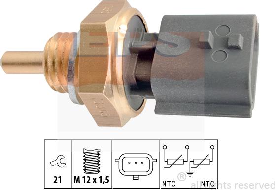 MDR EPS-1830 365 - Датчик, температура охлаждающей жидкости autosila-amz.com