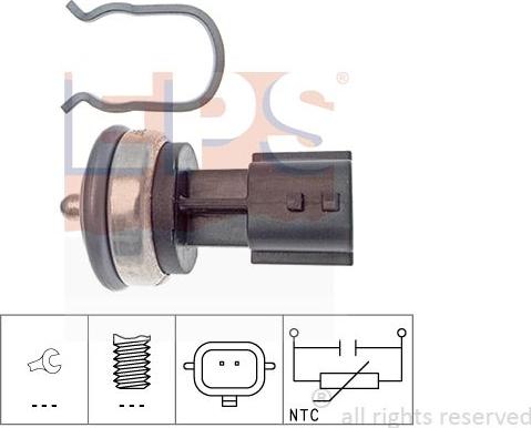 MDR EPS-1830 337 - Датчик, температура охлаждающей жидкости autosila-amz.com