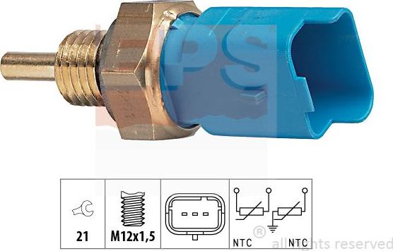 MDR EPS-1830 291 - Датчик, температура охлаждающей жидкости autosila-amz.com