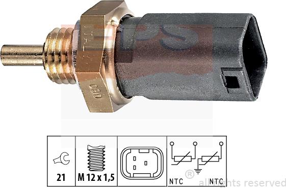 MDR EPS-1830 252 - Датчик, температура охлаждающей жидкости autosila-amz.com