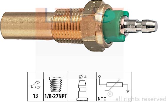 MDR EPS-1830 208 - Датчик, температура охлаждающей жидкости autosila-amz.com