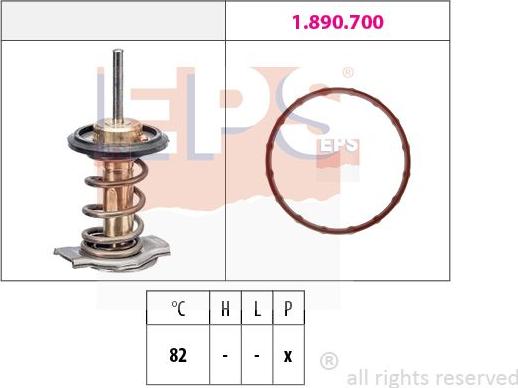 MDR EPS-1879 998 - Термостат охлаждающей жидкости / корпус autosila-amz.com