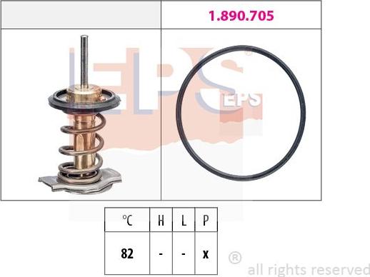 MDR EPS-1879 951 - Термостат охлаждающей жидкости / корпус autosila-amz.com