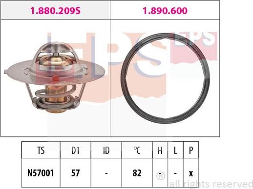 MDR EPS-1879 938 - Термостат охлаждающей жидкости / корпус autosila-amz.com