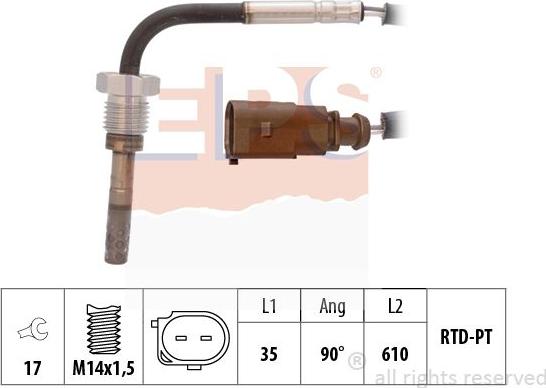 MDR EPS-1220 067 - Датчик, температура выхлопных газов autosila-amz.com
