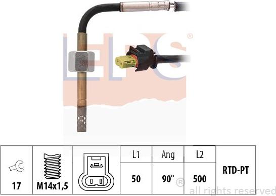 MDR EPS-1220 081 - Датчик, температура выхлопных газов autosila-amz.com