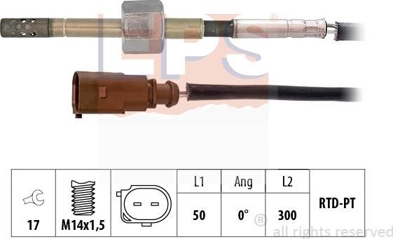 MDR EPS-1220 149 - Датчик, температура выхлопных газов autosila-amz.com