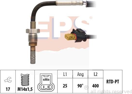 MDR EPS-1220 133 - Датчик, температура выхлопных газов autosila-amz.com