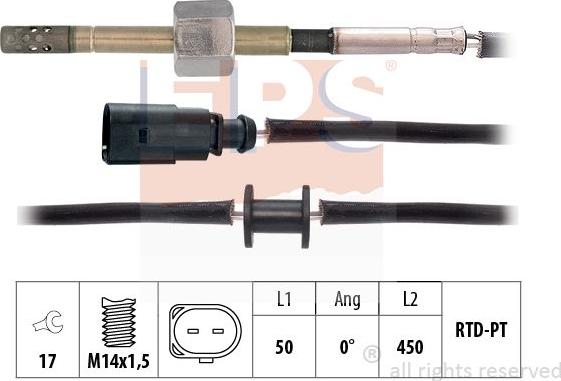 MDR EPS-1220 246 - Датчик, температура выхлопных газов autosila-amz.com