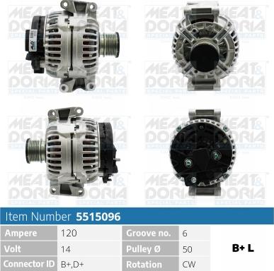 Meat & Doria 5515096 - Генератор autosila-amz.com