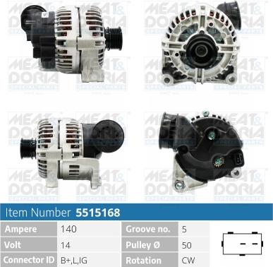 Meat & Doria 5515168 - Генератор autosila-amz.com