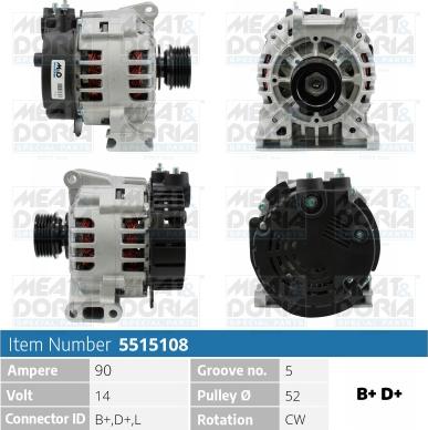 Meat & Doria 5515108 - Генератор autosila-amz.com