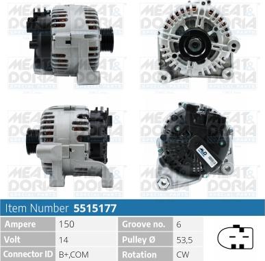 Meat & Doria 5515177 - Генератор autosila-amz.com