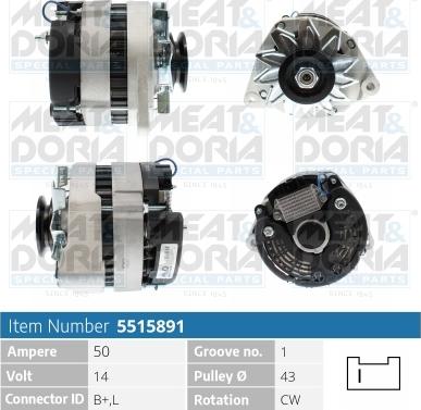 Meat & Doria 5515891 - Генератор autosila-amz.com