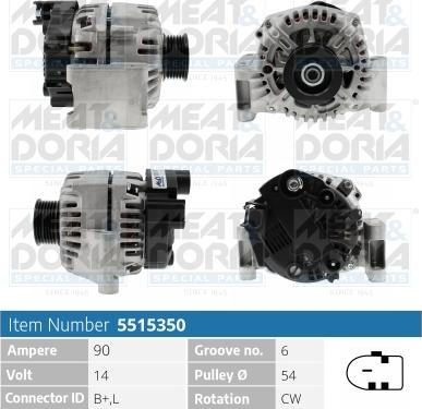 Meat & Doria 5515350 - Генератор autosila-amz.com