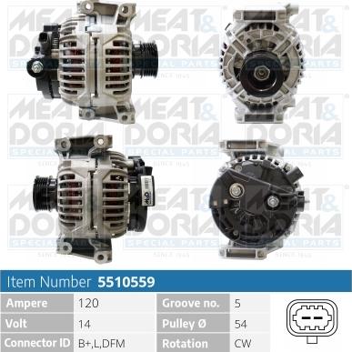 Meat & Doria 5510559 - Генератор autosila-amz.com